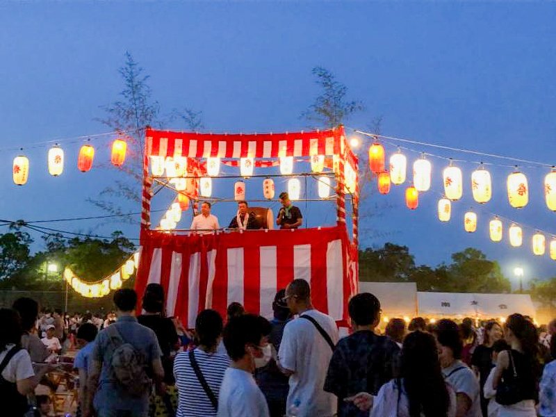 「安倉住吉神社夏祭りの夕べ」の様子（提供：「コミュニティ安倉」）
